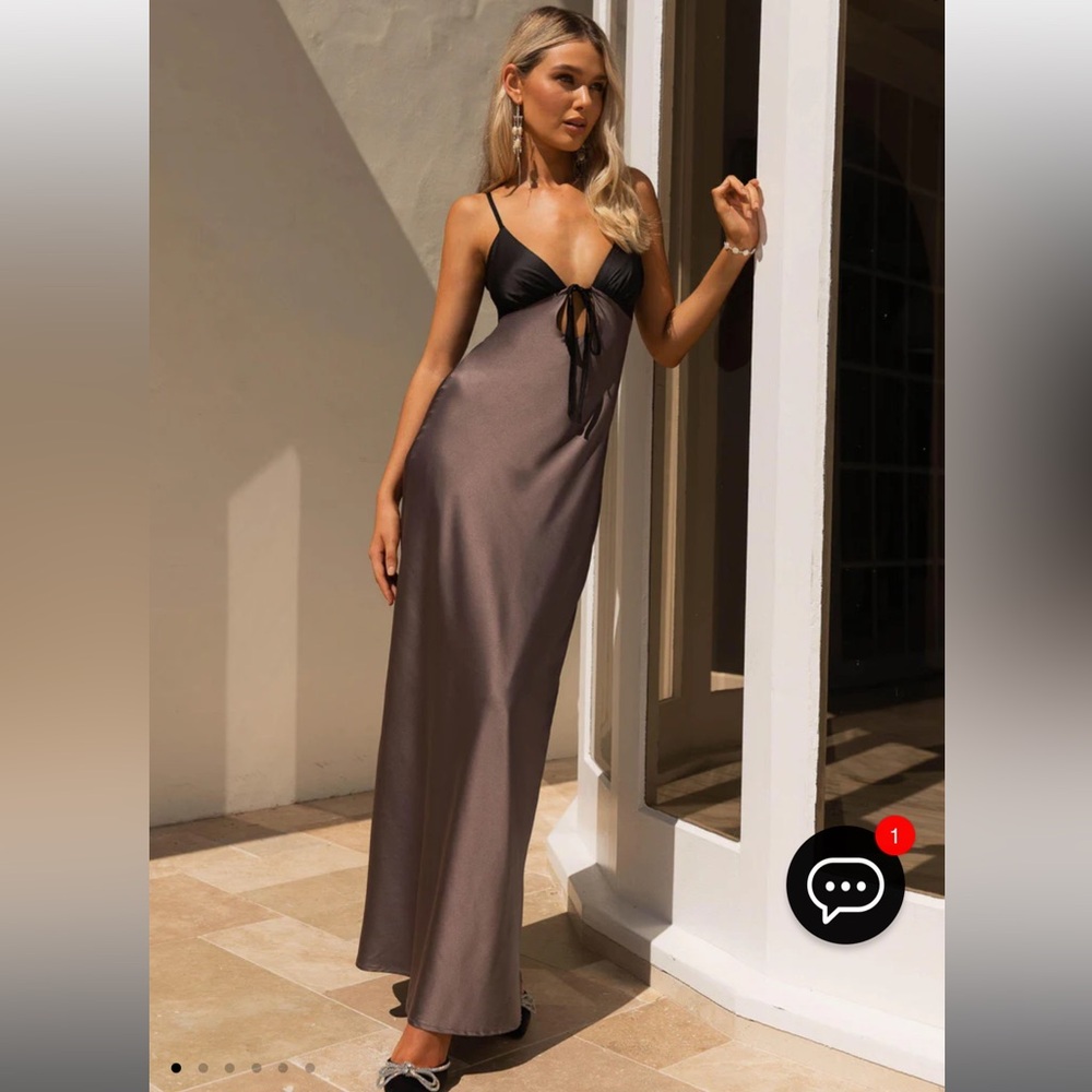 COPY - Peppermayo Flora Satin Maxi Dress